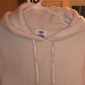 New cream Sherpa hoodie